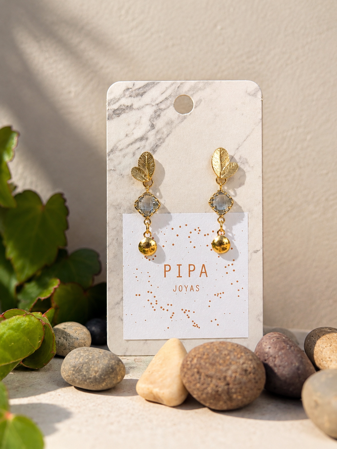 Aros Hoja & Crystal