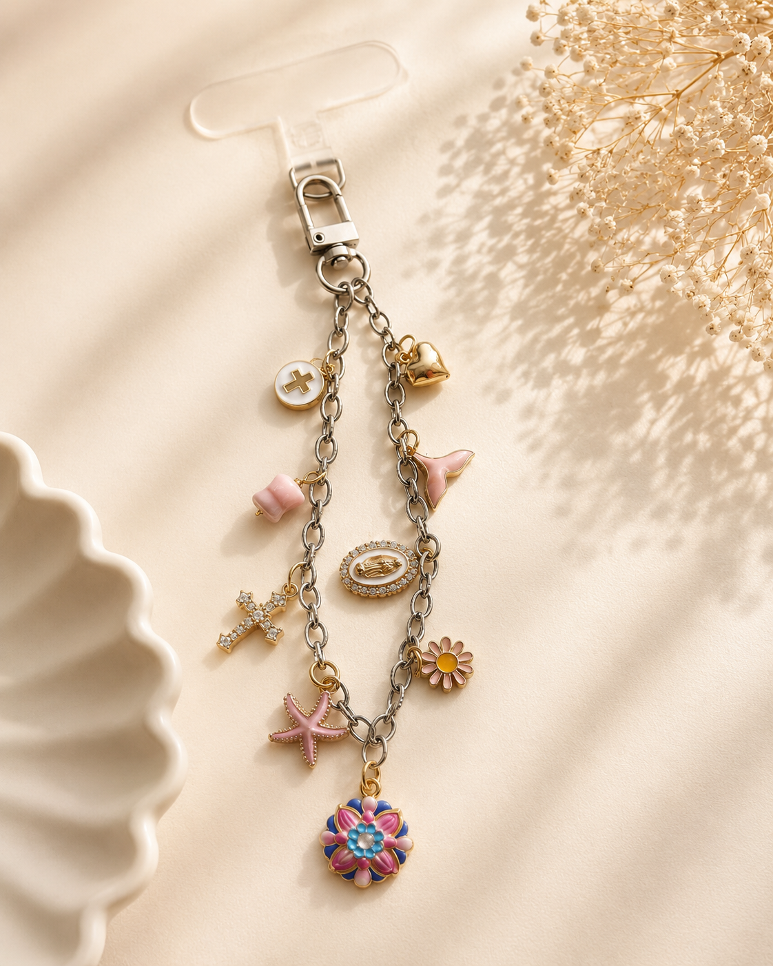 Phone Chain Mar/Rosa